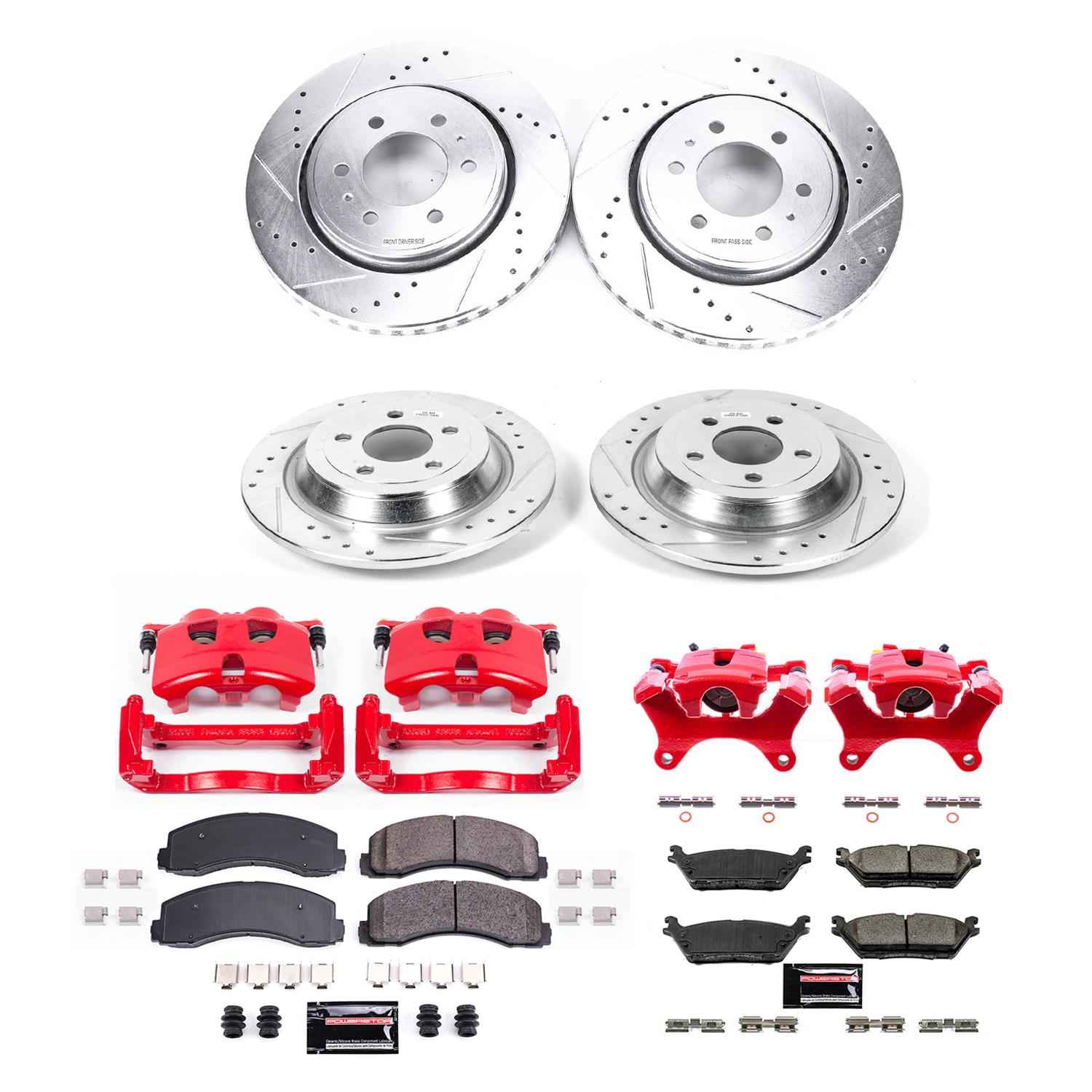 PowerStop Z23 Evolution Sport Brake Upgrade Kits with Calipers for 2015-2017 F-150 - KC6803