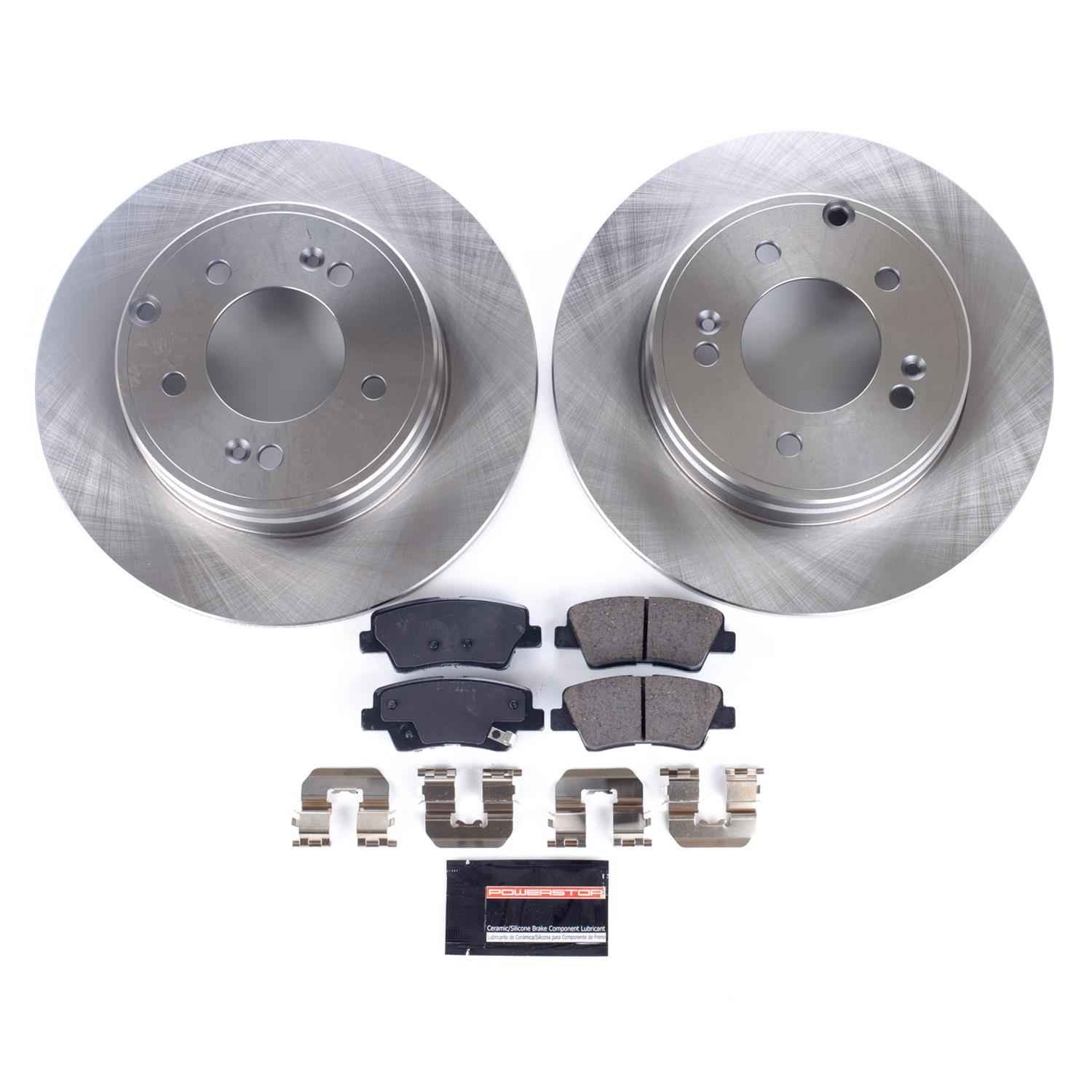 PowerStop Z17 Evolution Plus Stock Replacement Brake Kits for 2012-2017 AZERA, 2011-2016 OPTIMA, 2011-2015 SONATA - KOE5381