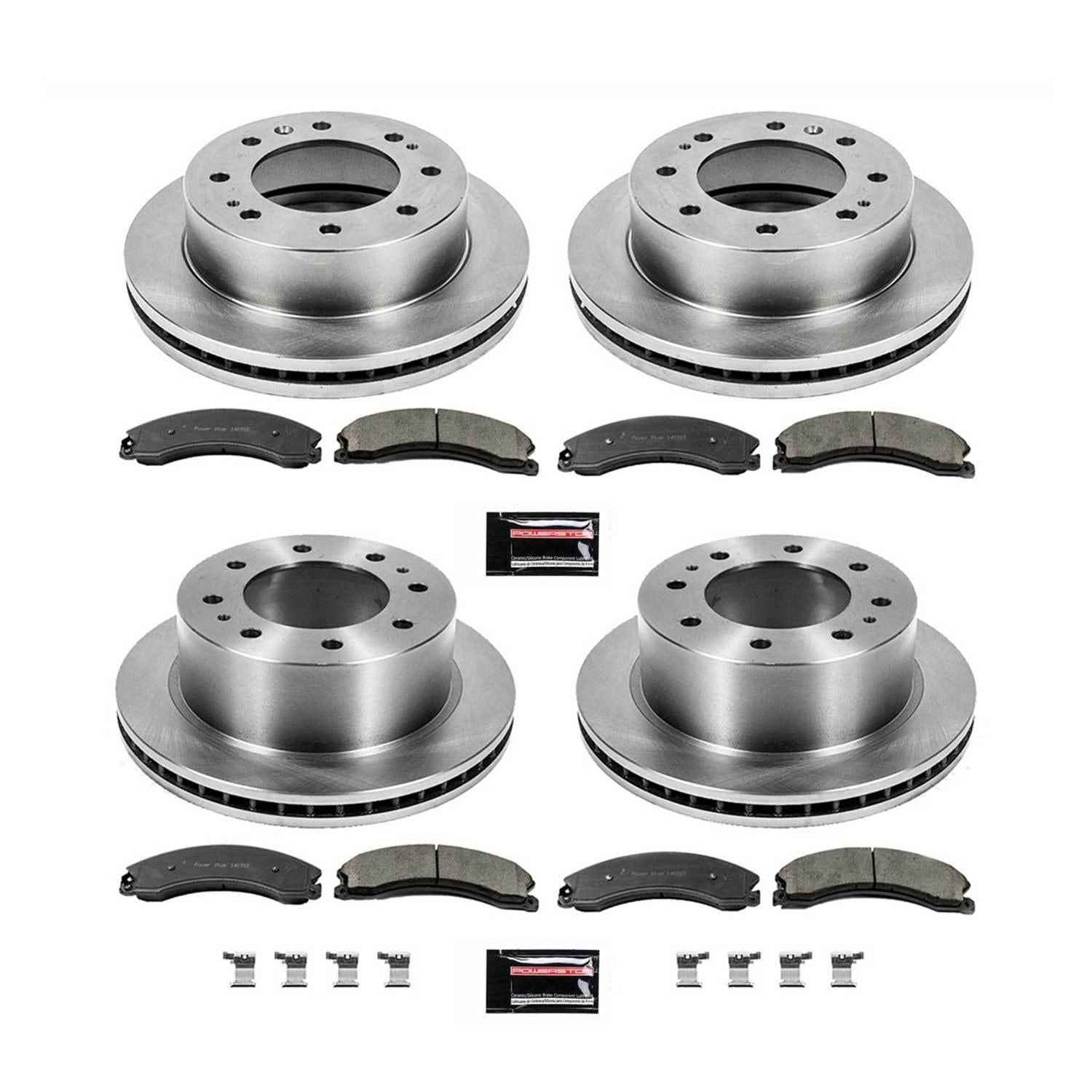 PowerStop Z17 Evolution Plus Stock Replacement Brake Kits for 2015-2019 SIERRA 2500 HD, SILVERADO 2500 HD, 2016-2019 SUBURBAN 3500 HD - KOE6992