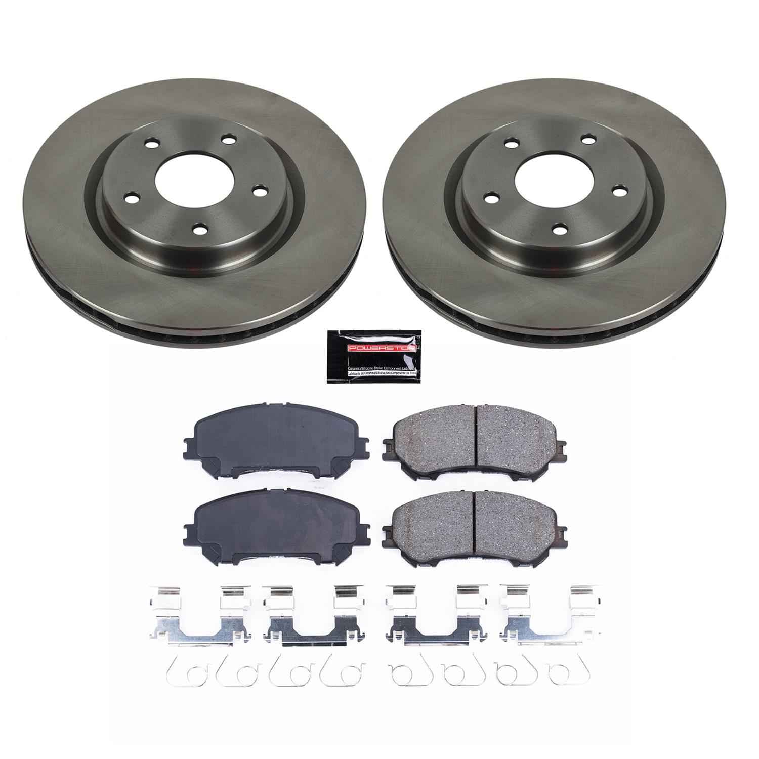 PowerStop Z17 Evolution Plus Stock Replacement Brake Kits for 2014-2020 ROGUE, 2017-2022 ROGUE SPORT - KOE7036