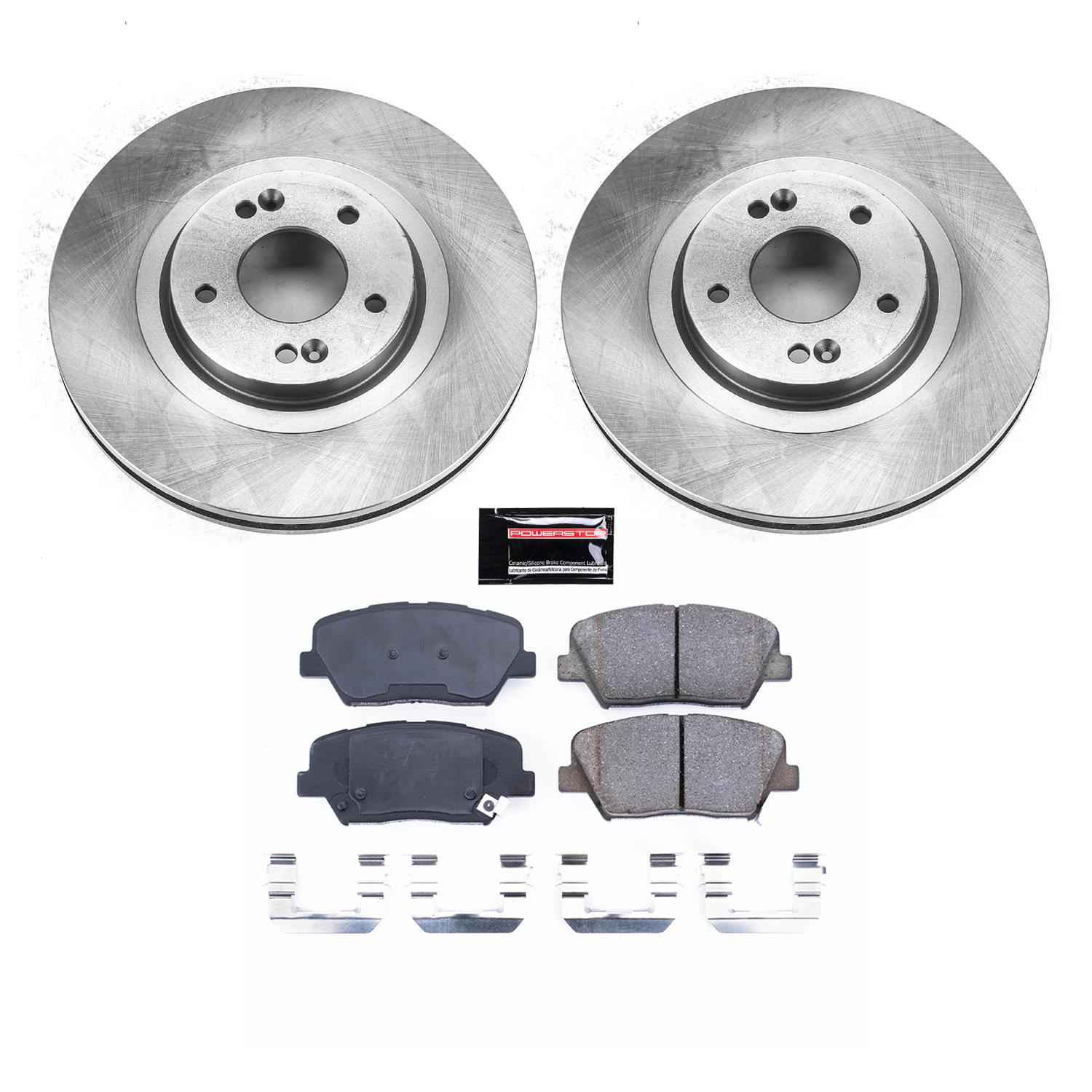 PowerStop Z17 Evolution Plus Stock Replacement Brake Kits for 2013-2018 SANTA FE SPORT, 2014-2020 SORENTO - KOE7064