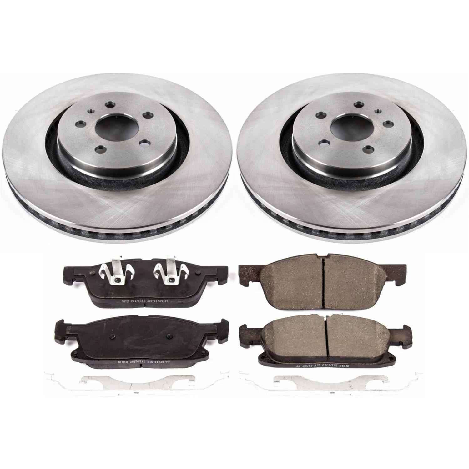 PowerStop Z17 Evolution Plus Stock Replacement Brake Kits for 2015-2021 EDGE, 2016-2018 MKX, 2019-2021 NAUTILUS - KOE7143