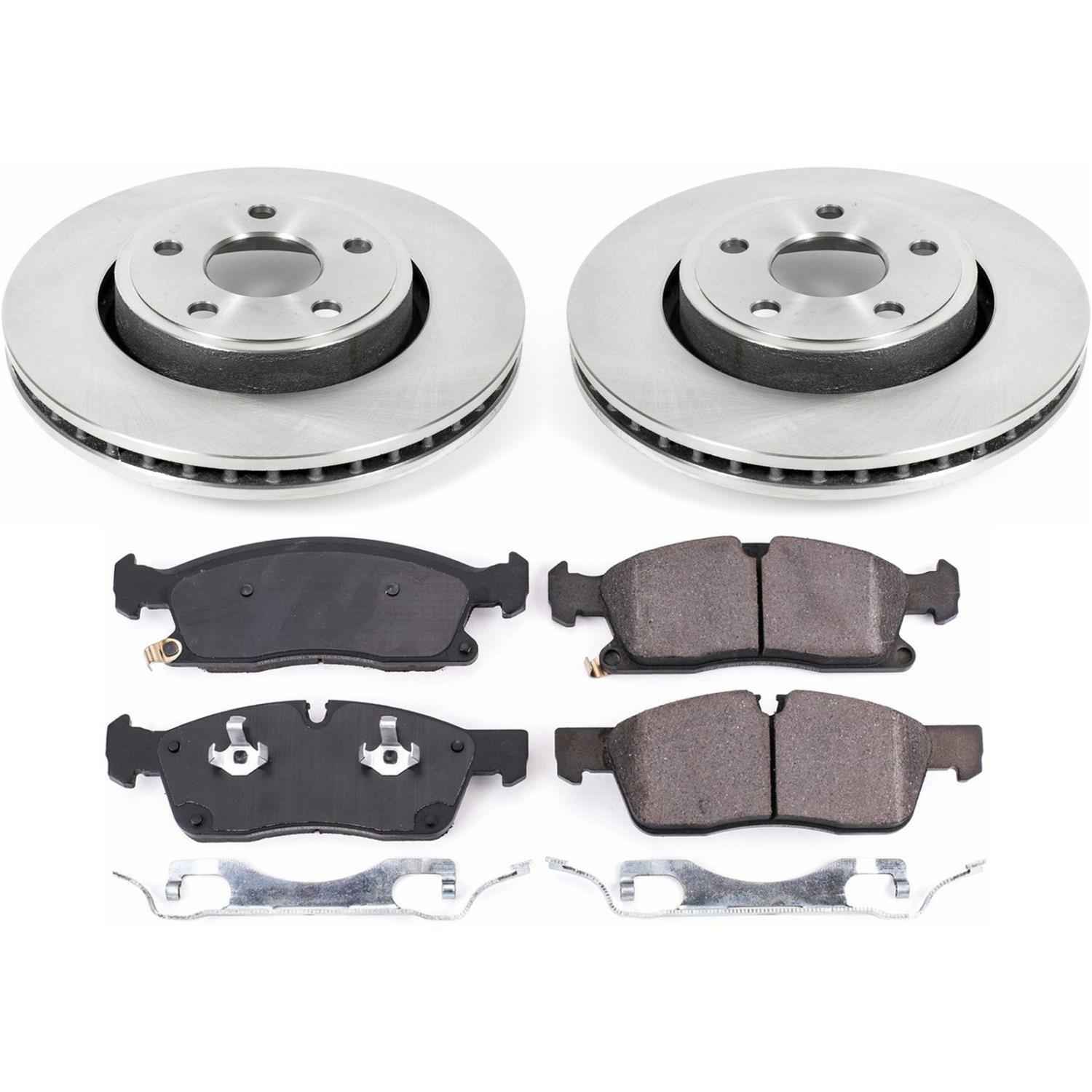 PowerStop Z17 Evolution Plus Stock Replacement Brake Kits for 2017-2020 GRAND CHEROKEE - KOE7412