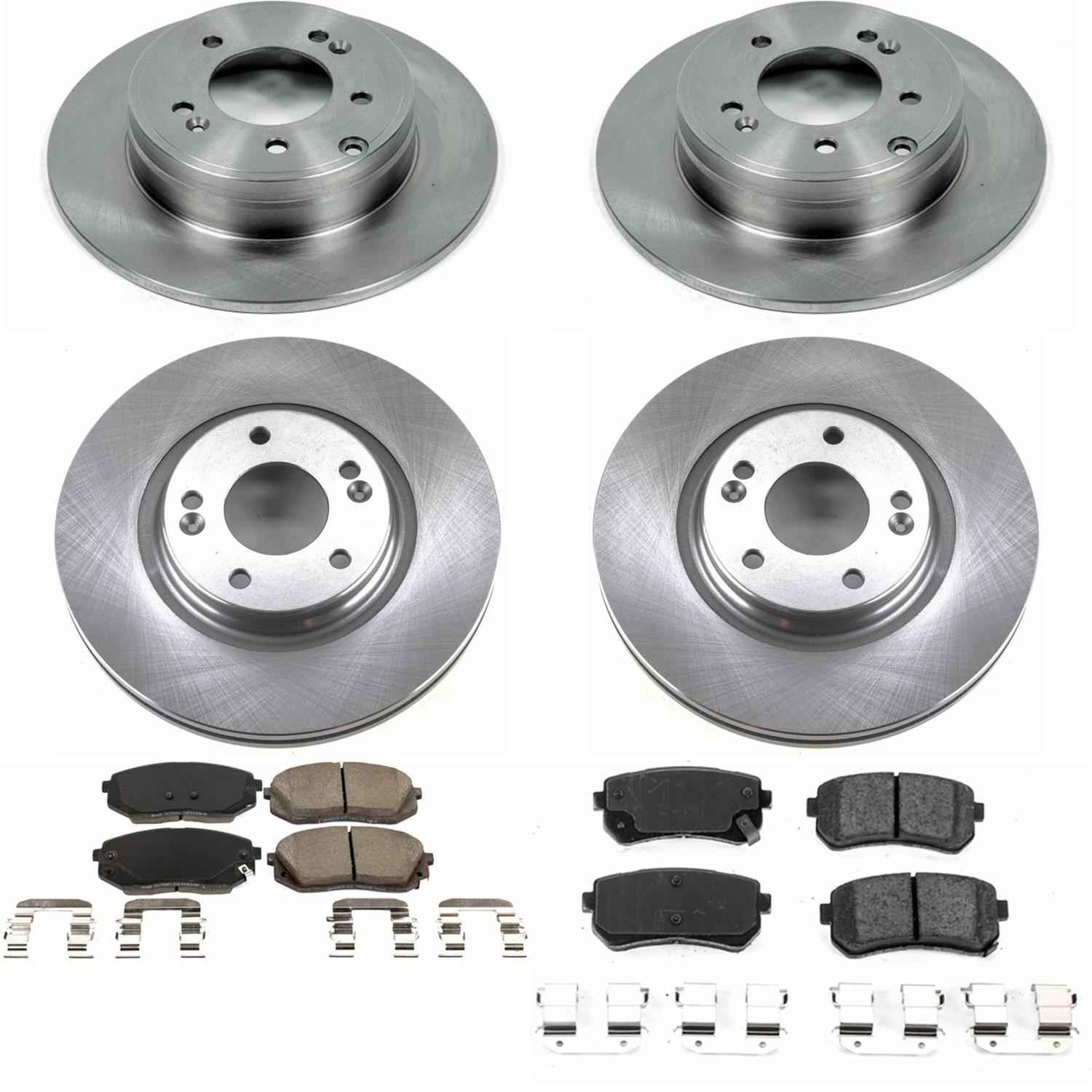 PowerStop Z17 Evolution Plus Stock Replacement Brake Kits for 2016-2020 OPTIMA, 2016-2019 SONATA - KOE7522