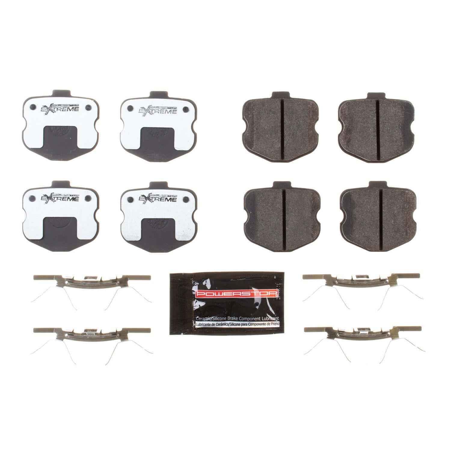 PowerStop Z26 Street Warrior Brake Pads and Hardware Kits for 2006-2013 CORVETTE - Z26-1185R