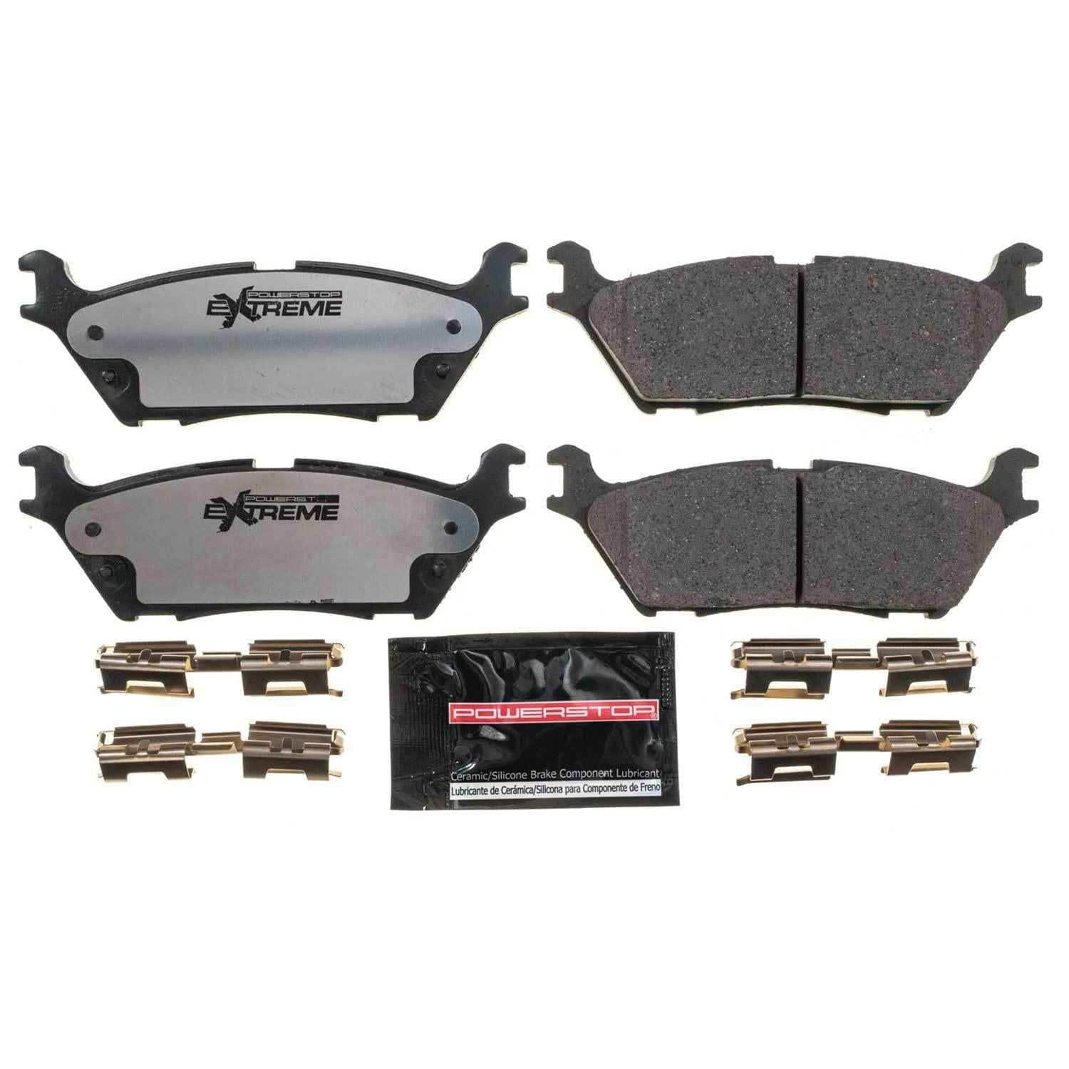 PowerStop Z36 Truck and Tow Brake Pads and Hardware Kits for 2018-2021 EXPEDITION, 2015-2020 F-150, 2018-2022 NAVIGATOR - Z36-1790