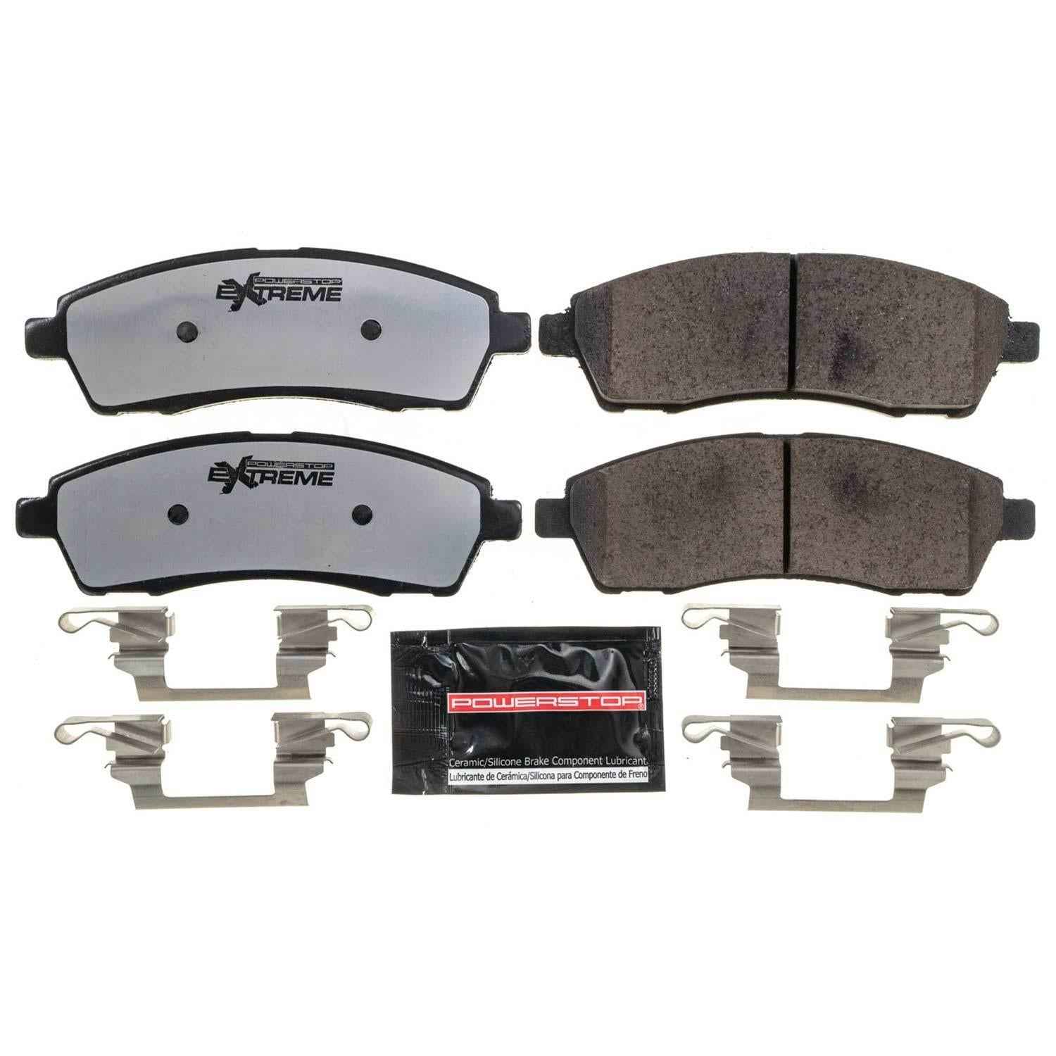 PowerStop Z36 Truck and Tow Brake Pads and Hardware Kits for 1999-2004 F-350 SUPER DUTY, F-250 SUPER DUTY, 2000-2005 EXCURSION - Z36-757