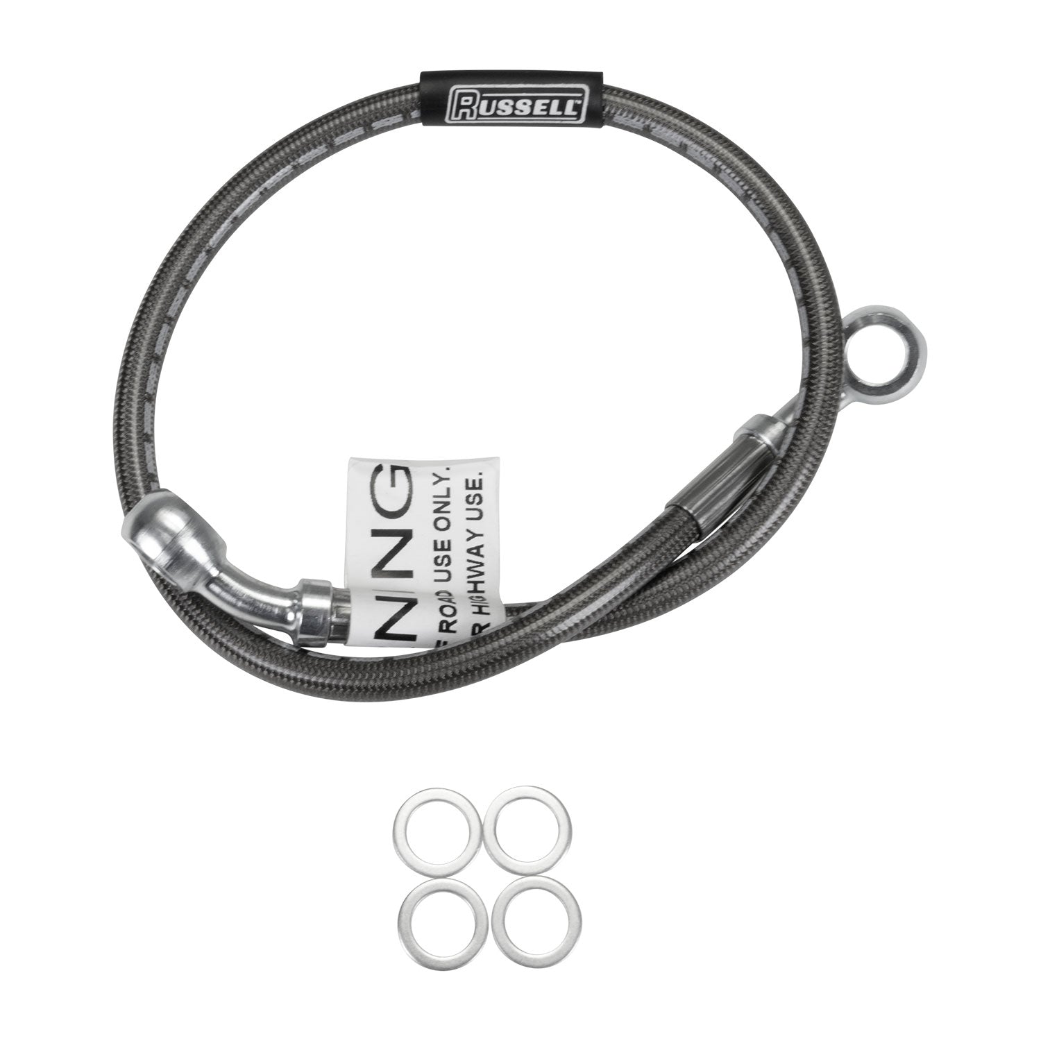 Russell Cycleflex Two-Line Racer Brake Hose Kit For 2001-05 Kawasaki ZRX1200R - Rear