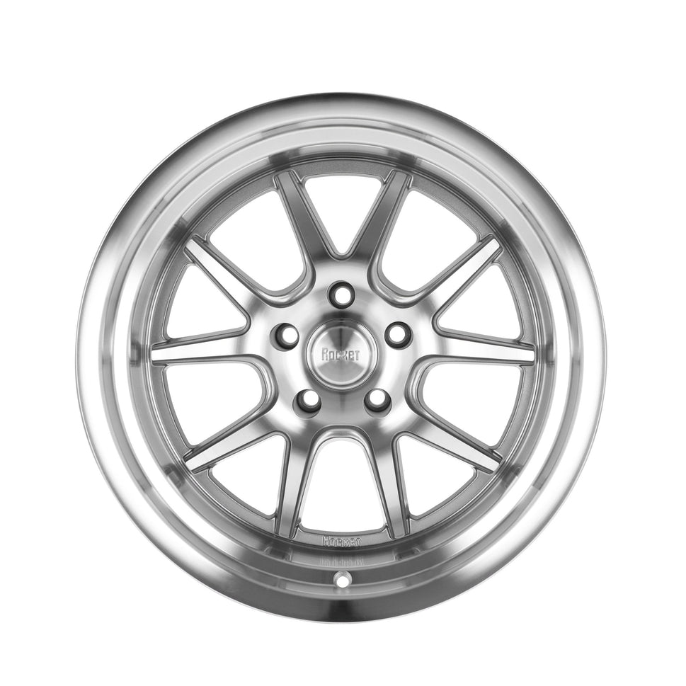 Rocket Racing Wheels TTR19 Attack - Titanium/Machined TTR19-896545