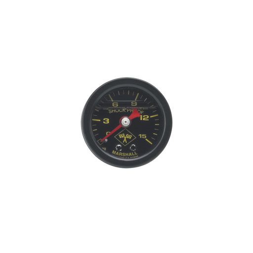 (0-15) PSI Fuel Pressure Gauge, Black Face And Case Liquid Filled RUSSELL Autoparts