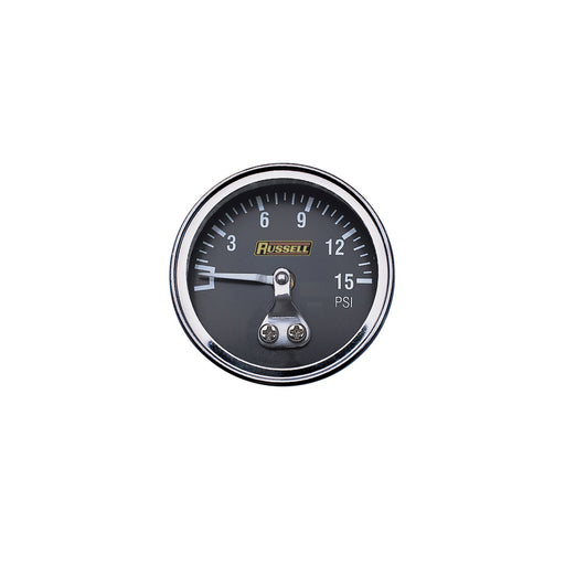 (0-15) PSI Fuel Pressure Gauge Not Liquid Filled RUSSELL Autoparts