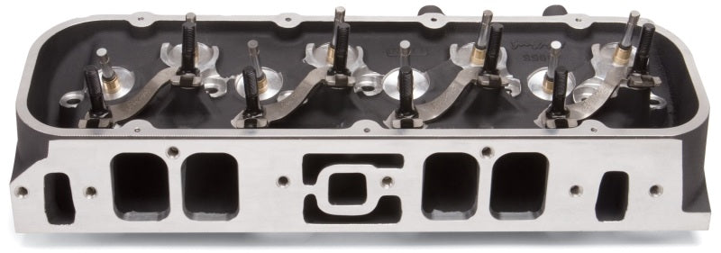 Edelbrock Single Marine BBC Rect Port Head w/ Valves Edelbrock Heads