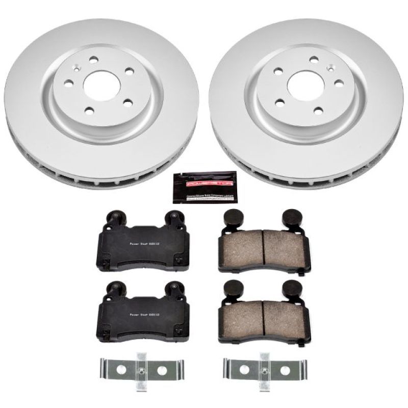 Power Stop 10-15 Chevrolet Camaro Front Z17 Evolution Geomet Coated Brake Kit PowerStop Brake Kits - Performance Blank