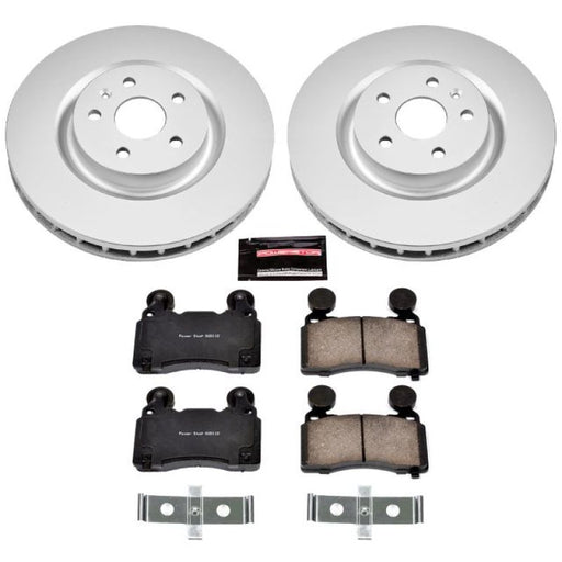 Power Stop 10-15 Chevrolet Camaro Front Z17 Evolution Geomet Coated Brake Kit PowerStop Brake Kits - Performance Blank