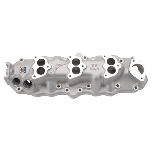 Triple Deuce Intake Manifold for 1949-53 Ford Flathead, Satin Finish EDELBROCK Autoparts