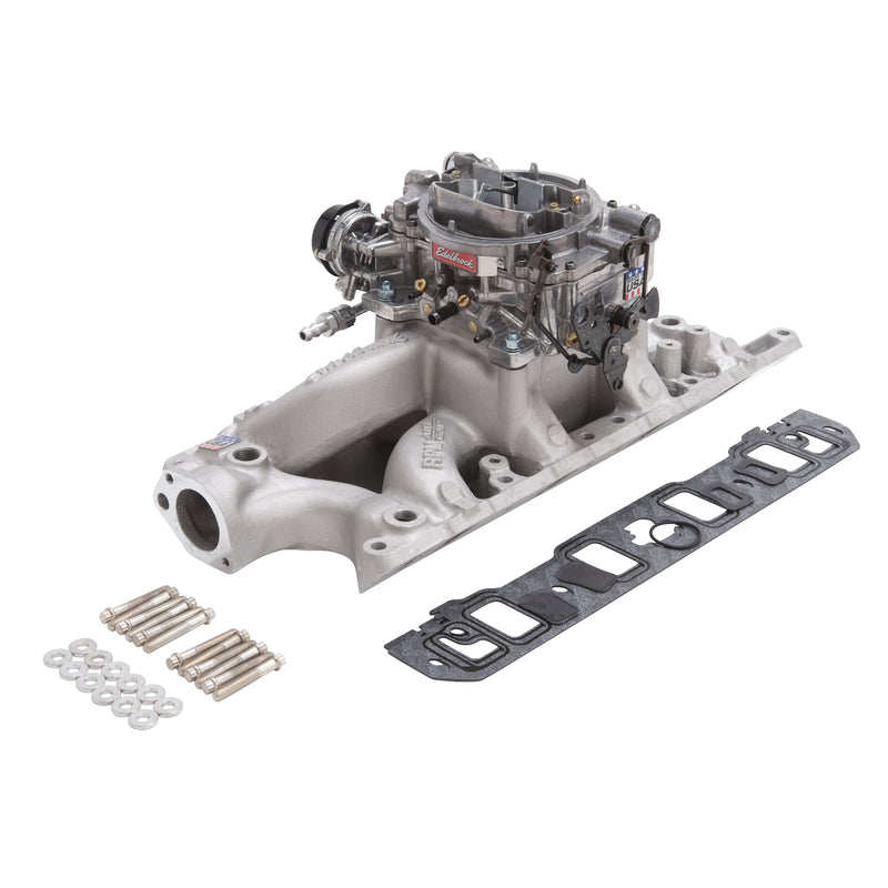 Single-Quad Manifold and carb Kit for 1957-86 Small-Block Chevy EDELBROCK Autoparts