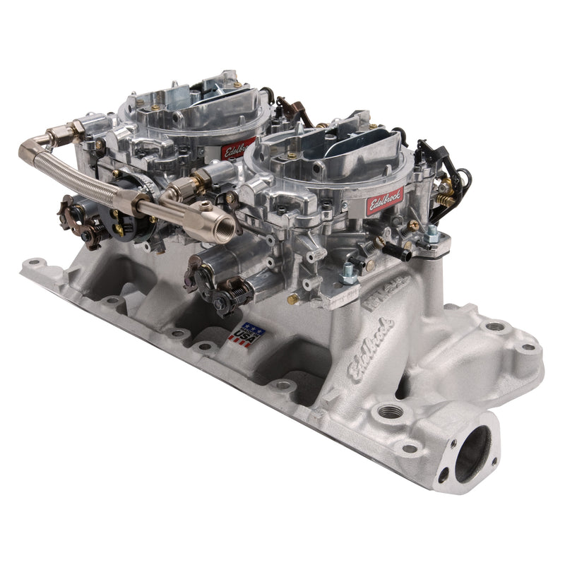 RPM Dual-Quad manifold and carb Kit for Small-Block Ford 289-302 EDELBROCK Autoparts