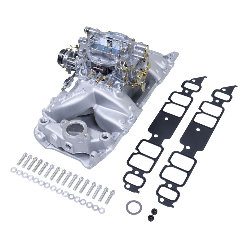 Single-Quad Manifold and carb Kit for Big-Block Chevy Rectangular Port EDELBROCK Autoparts