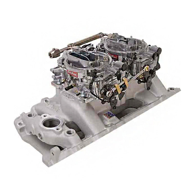 RPM Dual-Quad manifold and carb Kit for Big-Block Chevy Oval-Port EDELBROCK Autoparts