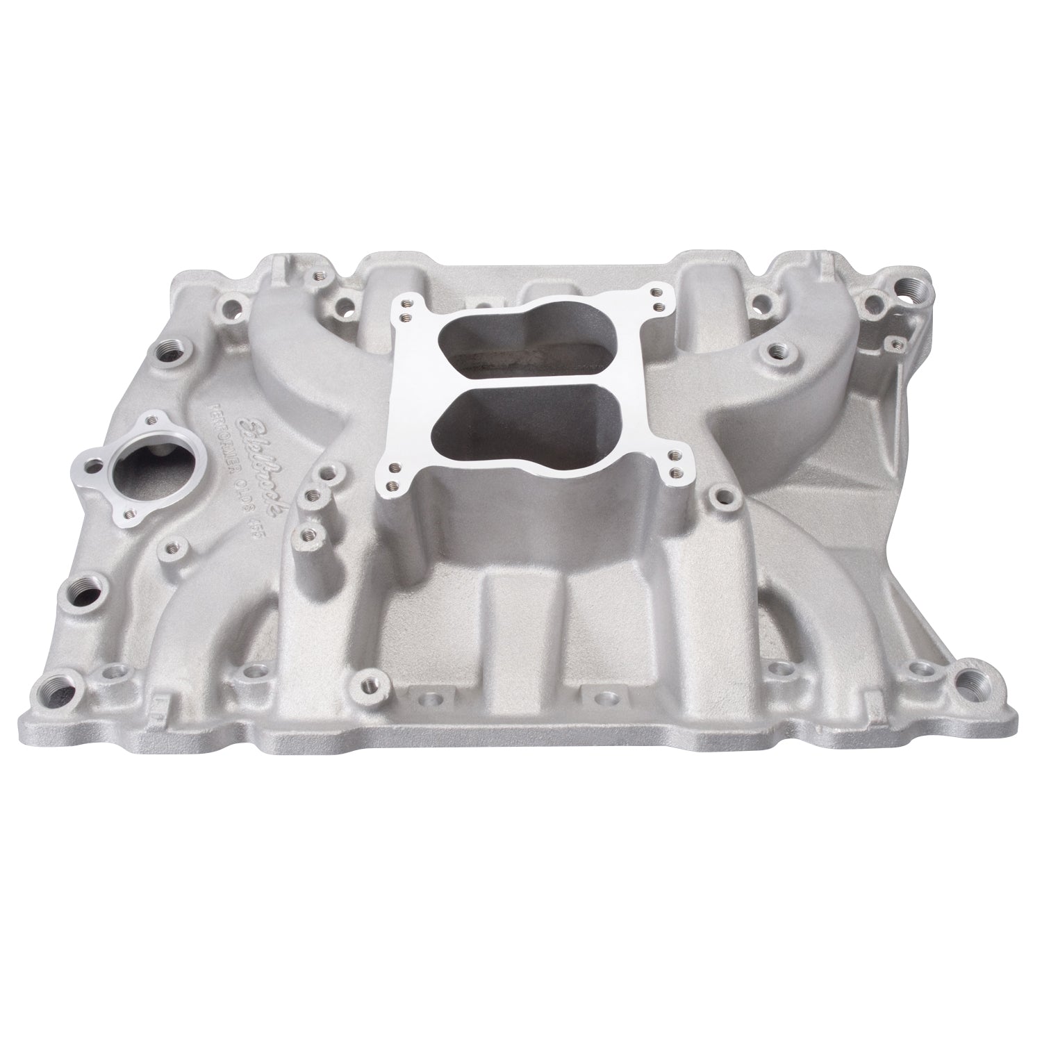 Performer Intake Manifold for Olds 400-455, Non-EGR, Satin