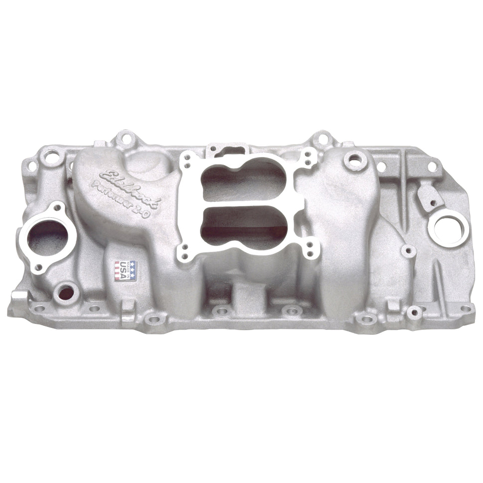 Performer 2-O Intake Manifold for 1965-90 Big-Block Chevy w/Oval Port Heads