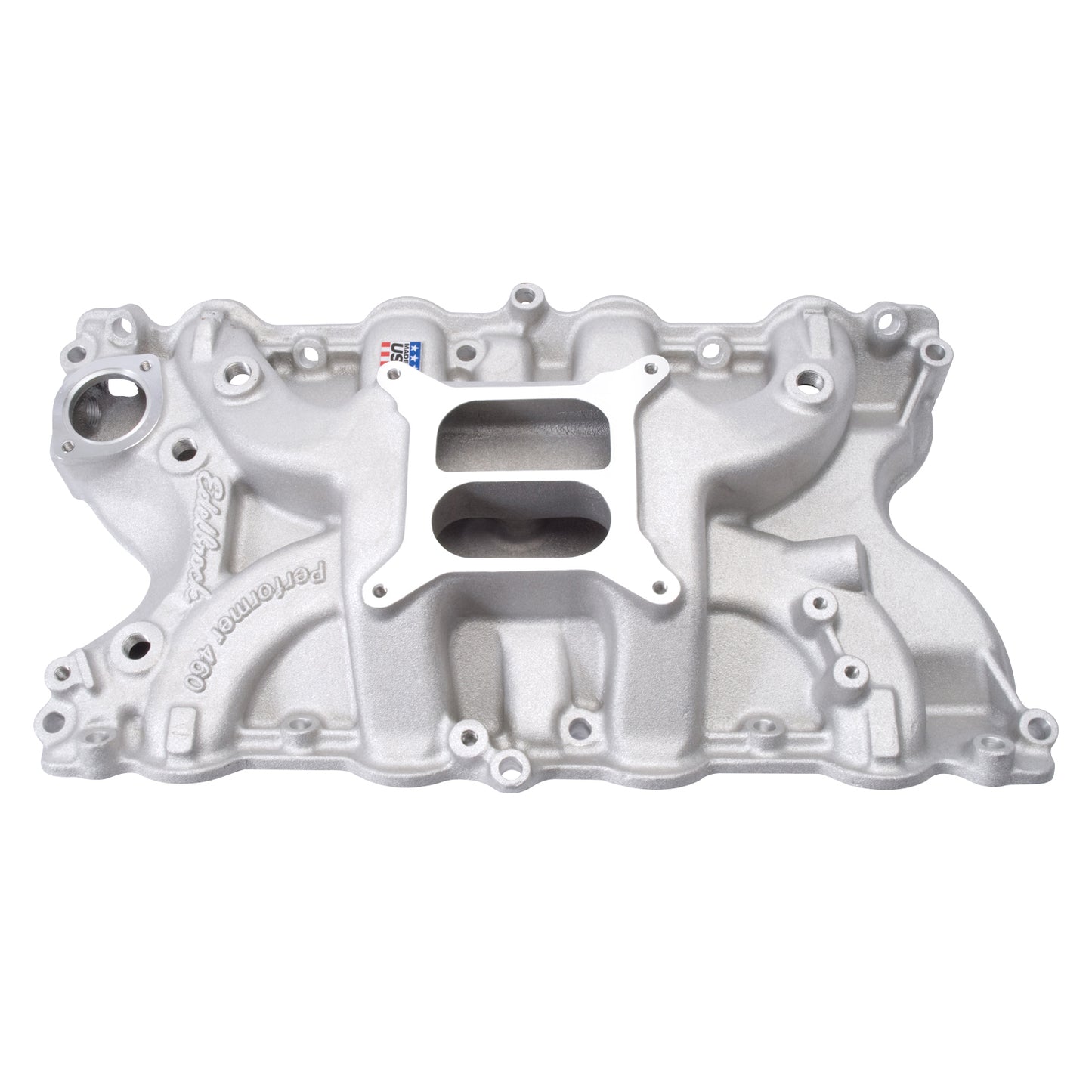 Performer 460 Intake Manifold #2166 for Ford 429/460, Non-EGR, Satin Finish