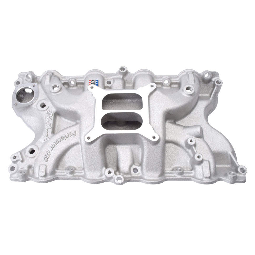 Performer 460 Intake Manifold #2166 for Ford 429/460, Non-EGR, Satin Finish