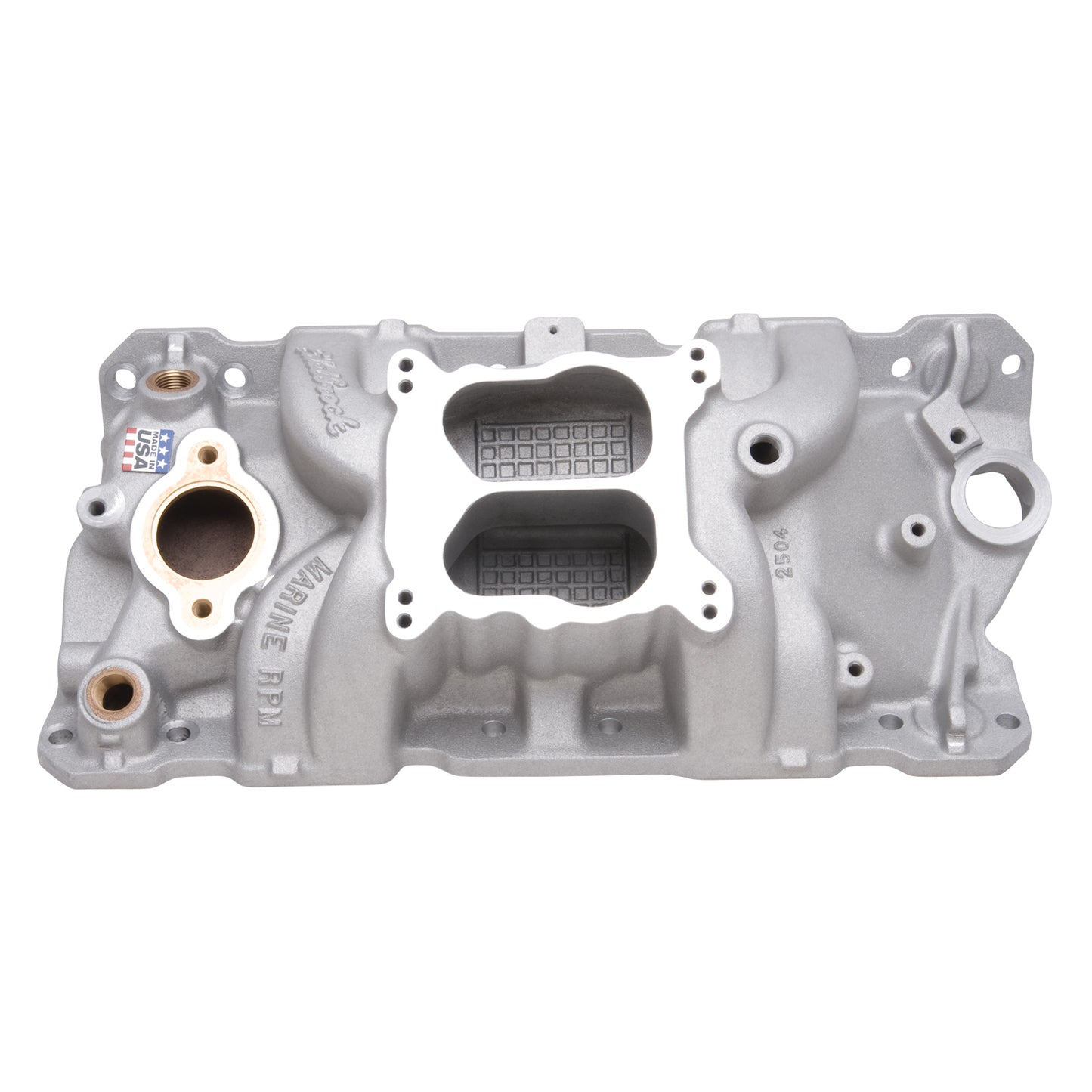 Performer RPM 4V/Q-JET Marine Intake Manifold for 55-86 Small-Block Chevy