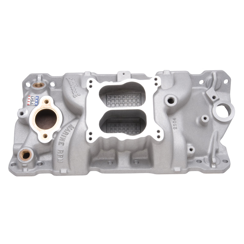 Performer RPM 4V/Q-JET Marine Intake Manifold for 55-86 Small-Block Chevy EDELBROCK Autoparts