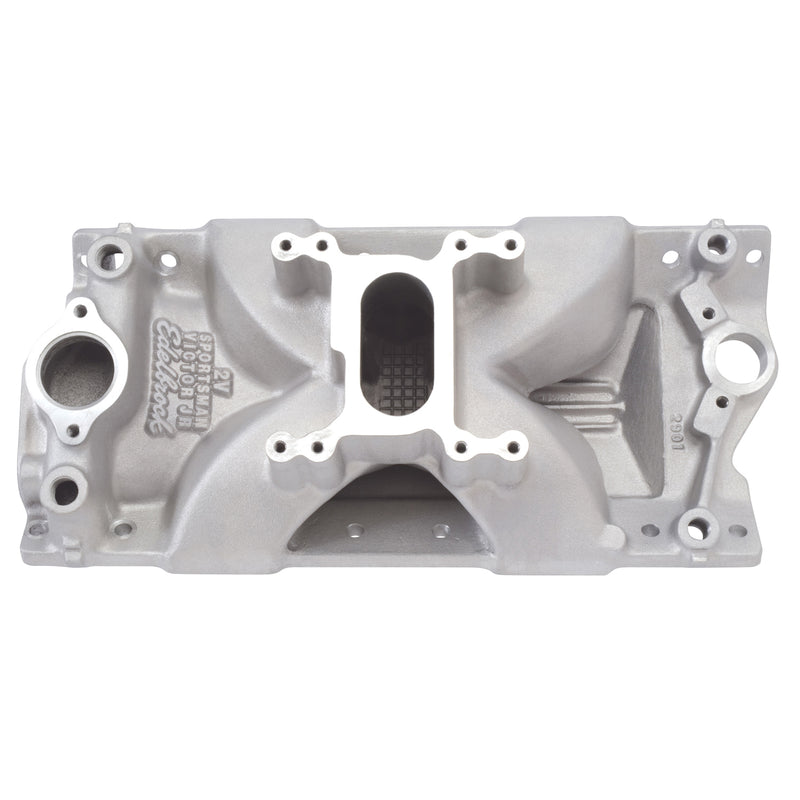 Victor Jr. Sportsman 2V 23 Degree Intake Manifold Small-Block Chevy EDELBROCK Autoparts