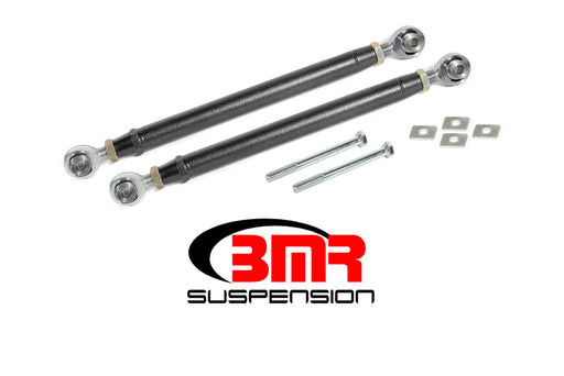 BMR 16-17 6th Gen Camaro Rear Double Adj. Rod Ends Toe Rods - Black Hammertone BMR Suspension Suspension Arms & Components