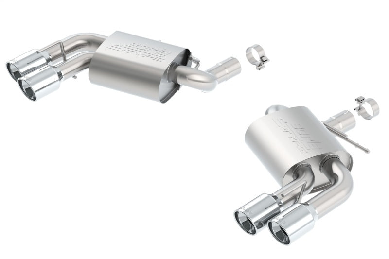 Borla 2016 Chevy Camaro 6.2L AT/MT S-Type Rear Section Exhaust w/o Dual Mode Valves Borla Axle Back