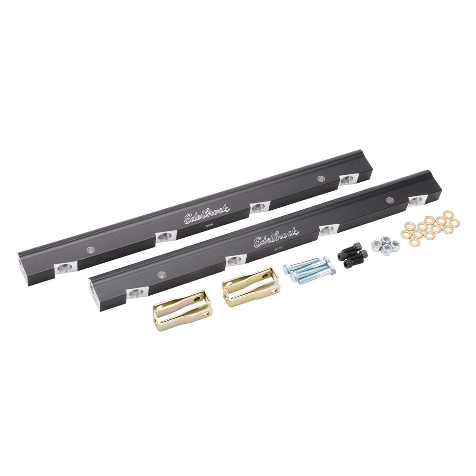 Fuel Injection Fuel Rail #3638, -6 AN Black Anodized For Chevrolet LS Gen III