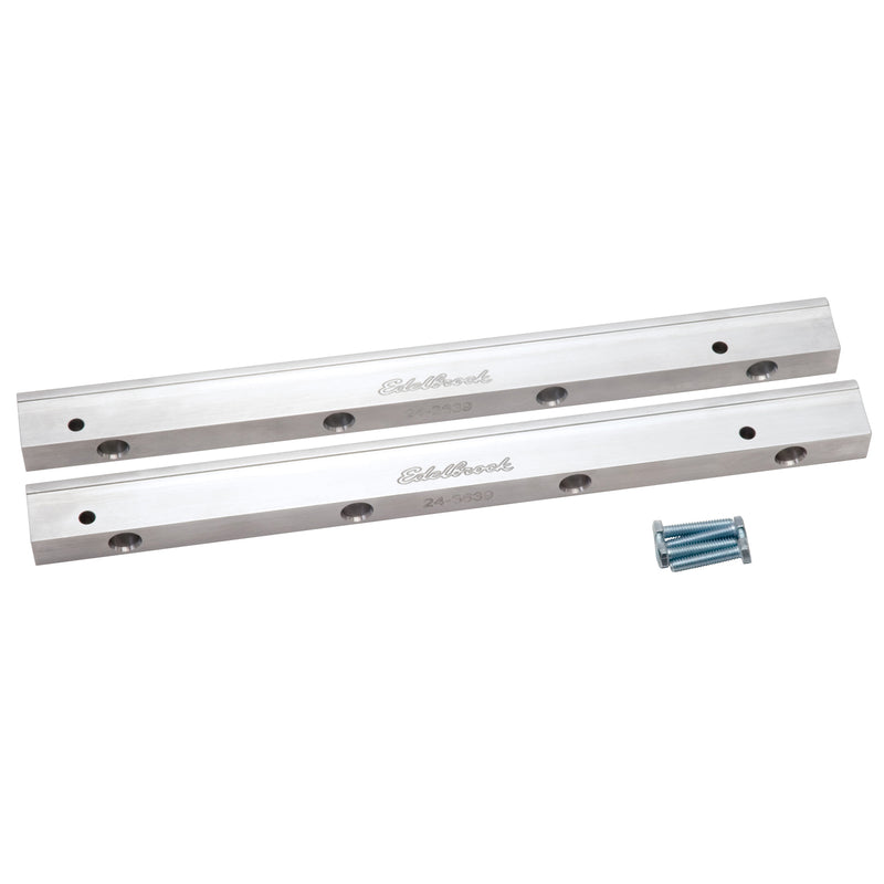 Fuel Injection Fuel Rail #3639, 3/8 in. NPT Clear For Ford Small-Block Modular EDELBROCK Autoparts