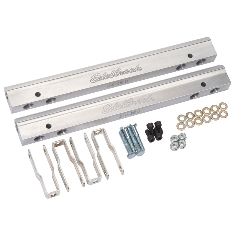 Fuel Injection Fuel Rail #3641, -6 AN Clear For Chrysler LA Engine EDELBROCK Autoparts