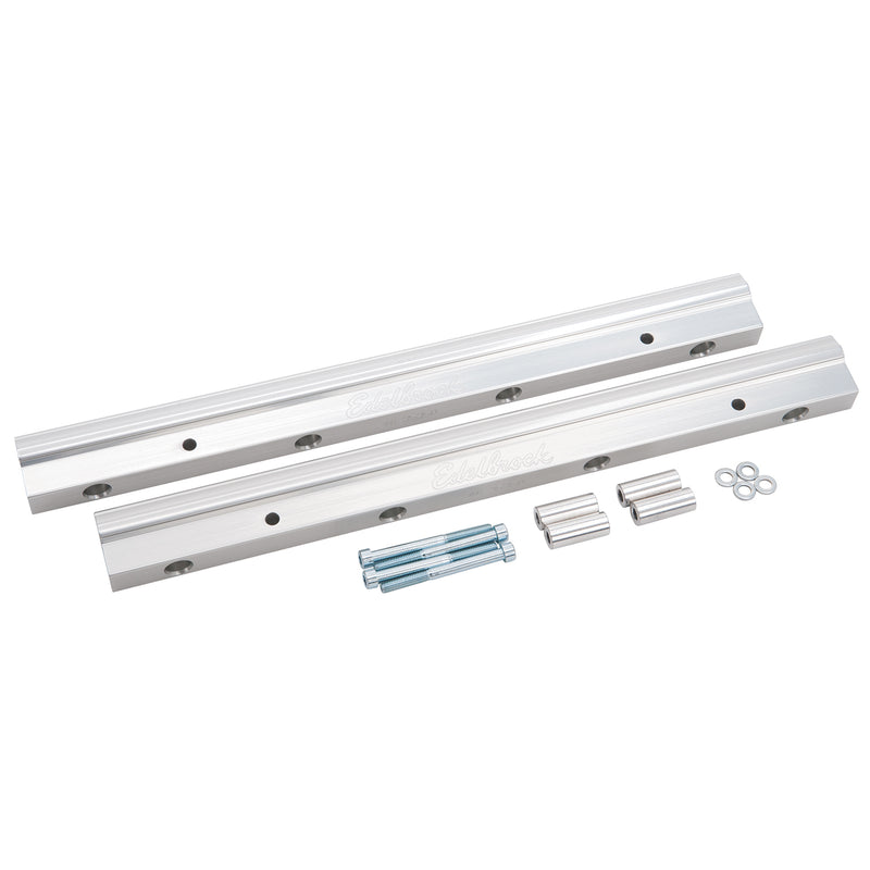 Fuel Injection Fuel Rail #3649, -8 AN Clear For Chevrolet Big-Block EDELBROCK Autoparts