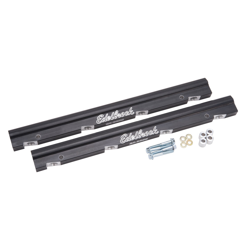 Fuel Injection Fuel Rail #3655, -8 AN Black Anodized For Chevrolet LS Gen IV EDELBROCK Autoparts
