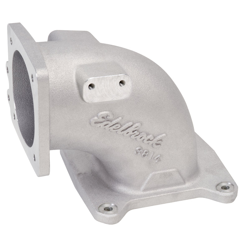 Throttle Body Intake Elbow #3814 High Flow, 95mm Opening, Satin Finish EDELBROCK Autoparts
