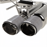 Kooks 18-24 Ford Mustang GT 5.0 3in. Valved Shotgun Cat-Back Exhaust - Carbon Tips Kooks Headers Catback