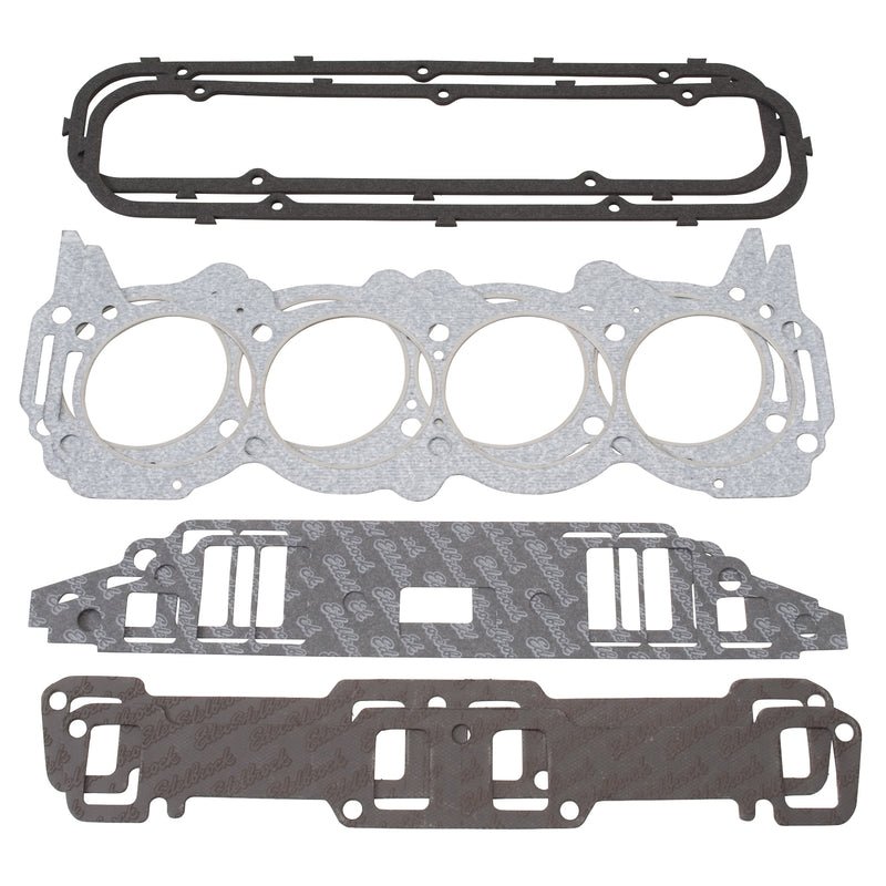 Engine Gasket Set (Head / Intake / Exhaust / Valve Cover) for Buick EDELBROCK Autoparts