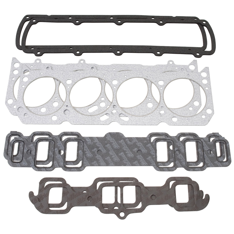 Engine Gasket Set (Head / Intake / Exhaust / Valve Cover) for Oldsmobile EDELBROCK Autoparts