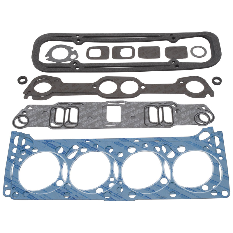 Engine Gasket Set (Head / Intake / Exhaust / Valve Cover) for Pontiac EDELBROCK Autoparts