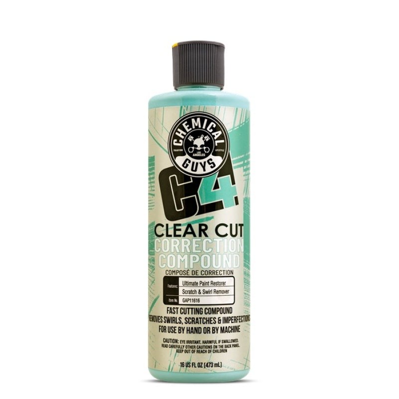 Chemical Guys C4 Clear Cut Correction Compound - 16oz Chemical Guys Surface Cleaners
