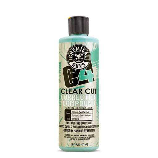 Chemical Guys C4 Clear Cut Correction Compound - 16oz Chemical Guys Surface Cleaners