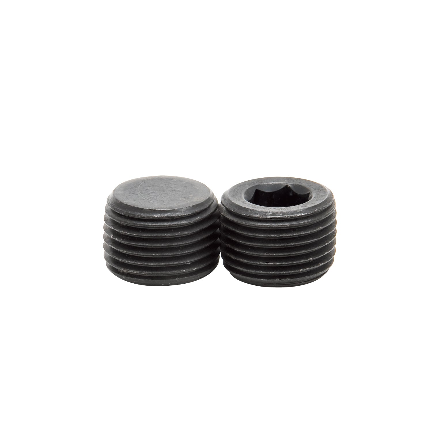 Socket Head Pipe Plugs in Black Finish - 3/8" NPT (Qty 2)