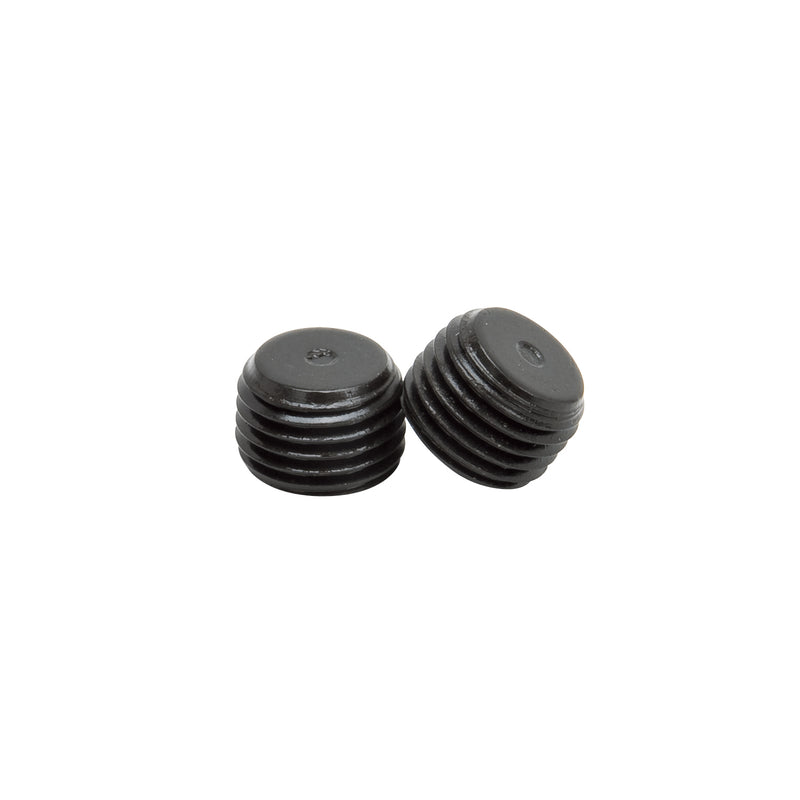 Socket Head Pipe Plugs in Black Finish - 1/4" NPT (Qty 2) EDELBROCK Autoparts