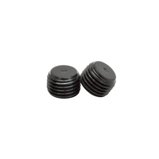 Socket Head Pipe Plugs in Black Finish - 1/4" NPT (Qty 2) EDELBROCK Autoparts