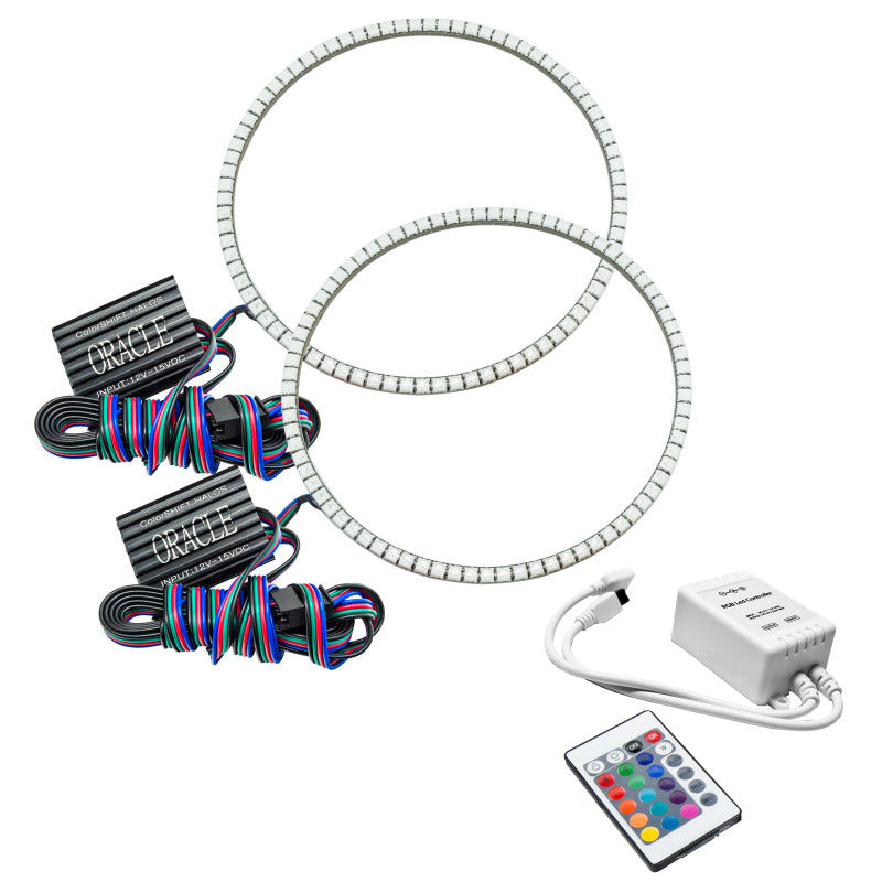 Oracle 7in Round Exterior Waterproof LED Halo Kit - ColorSHIFT w/ Simple Controller ORACLE Lighting Fog Lights