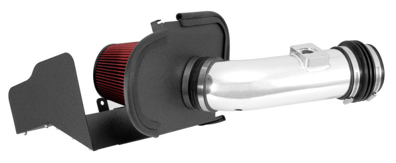 Spectre 03-07 Ford SD V8-6.7L DSL Air Intake Kit - Polished w/Red Filter Spectre Cold Air Intakes