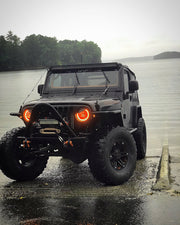Oracle 7in High Powered LED Headlights - Black Bezel - Dynamic - Dynamic ORACLE Lighting Headlights